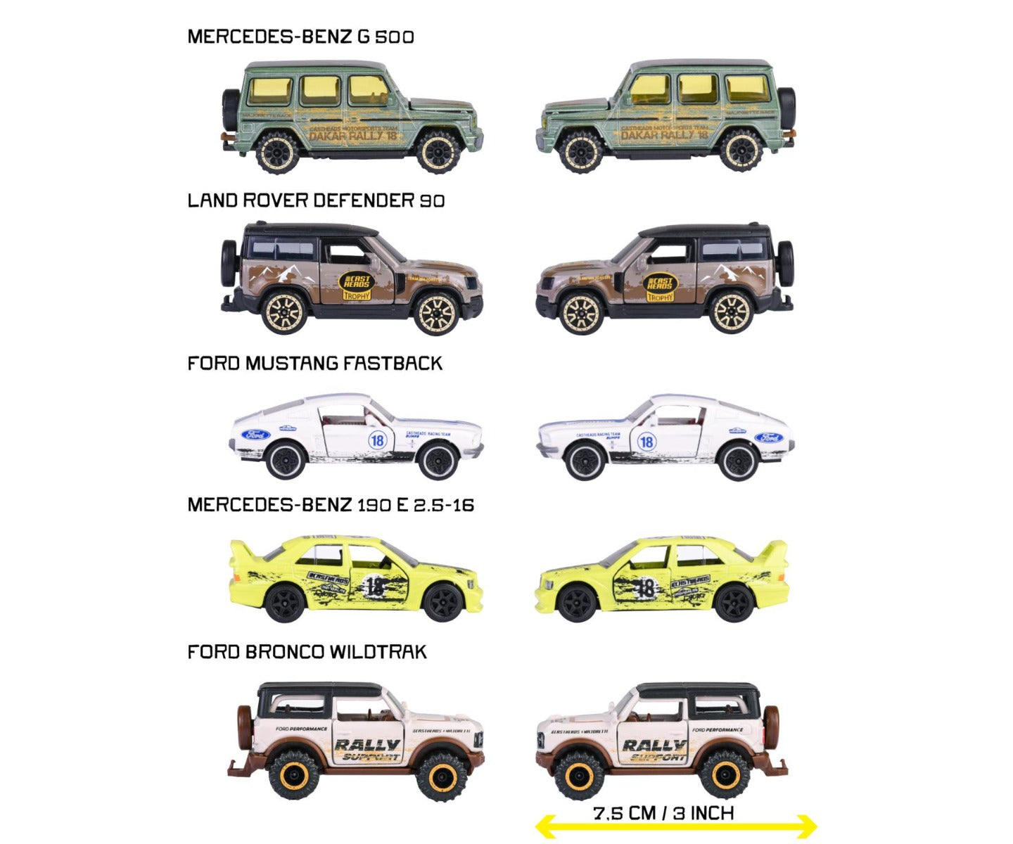Multi pack diecast toy cars