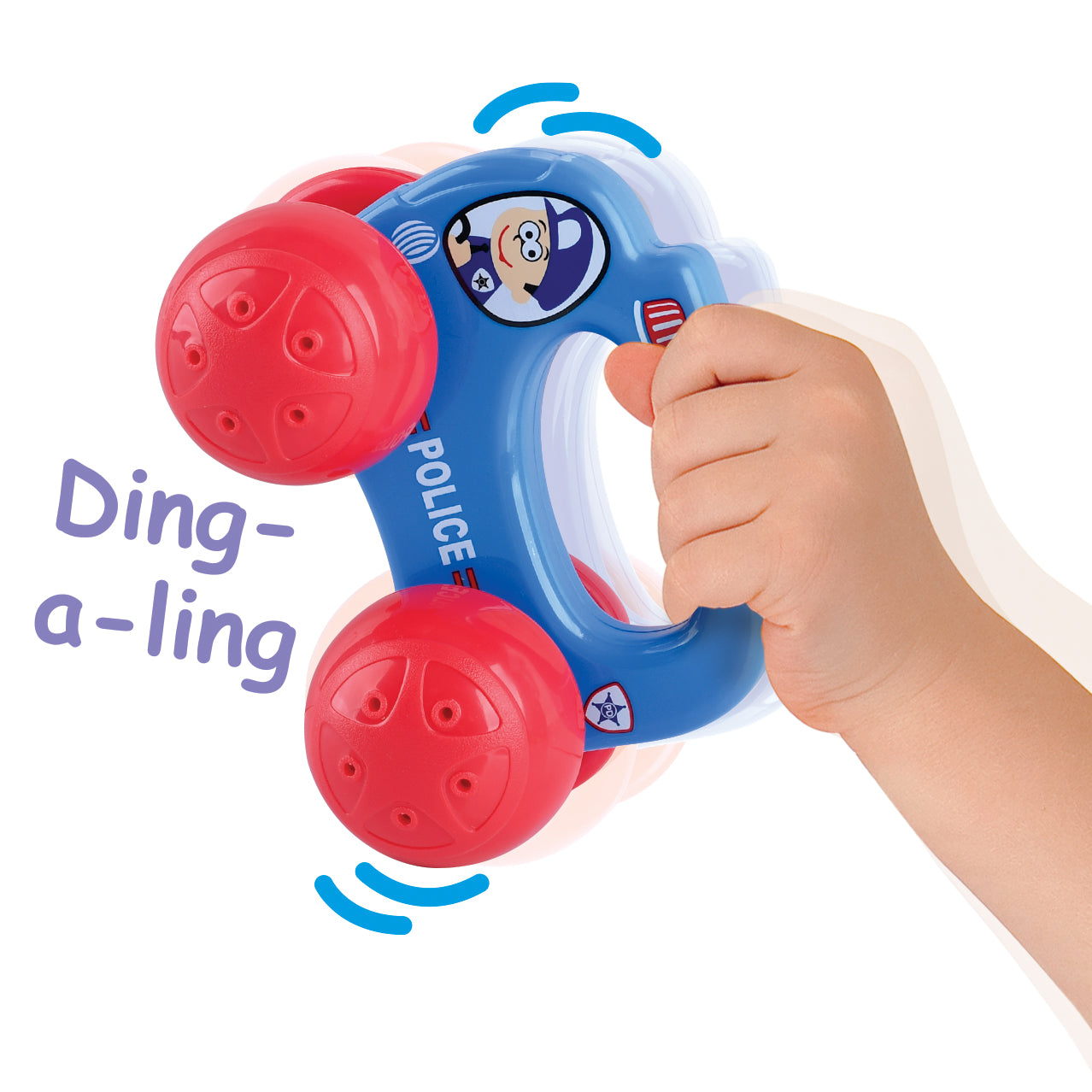 Musical Chimin Wheels Police Car Toy Layout