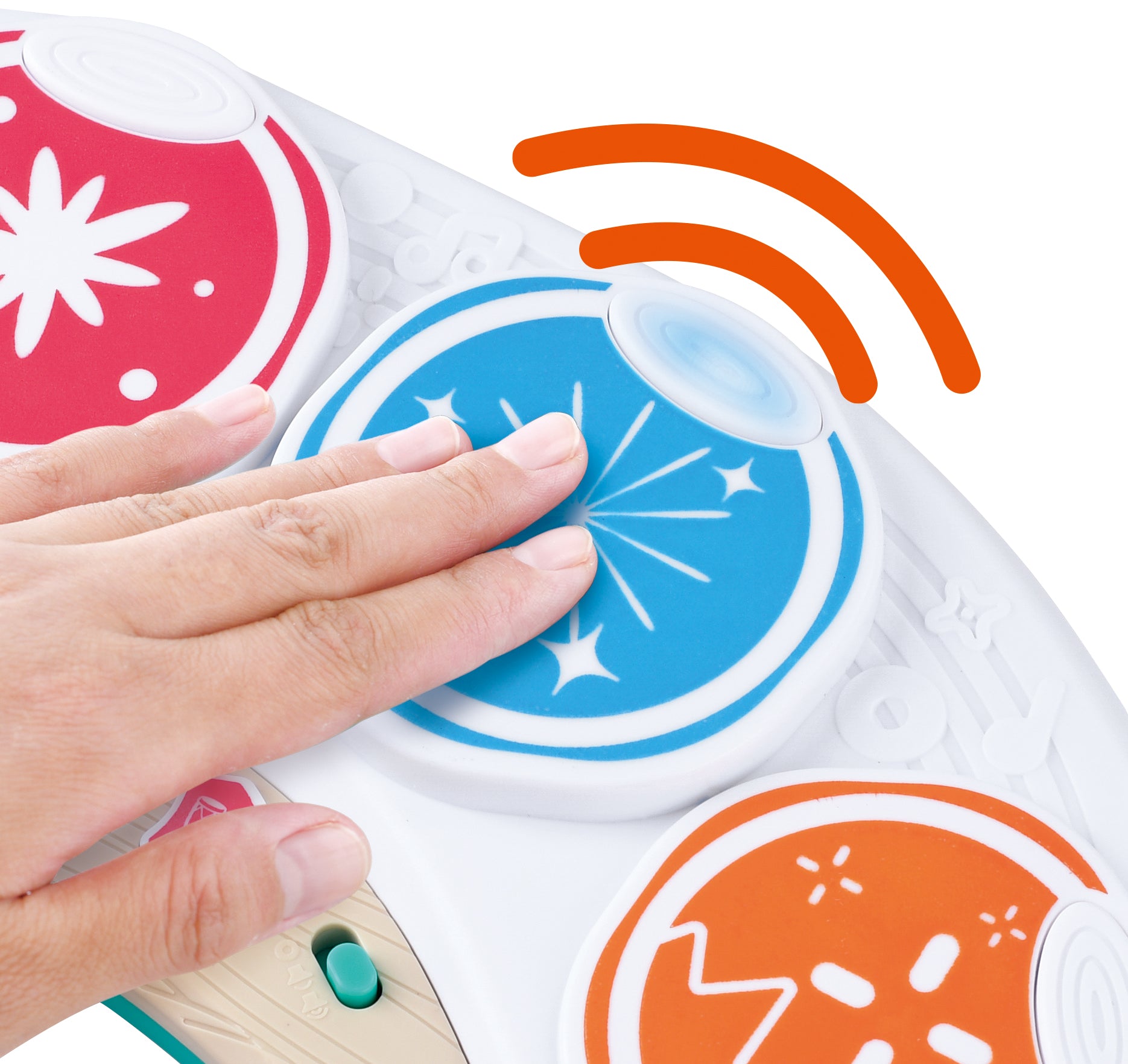 Musical Hand Drum Percussion Toy Layout