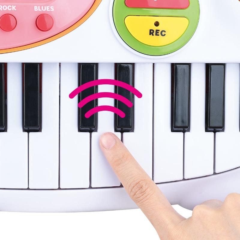 Musical Puppy Keyboard Piano Toy Layout