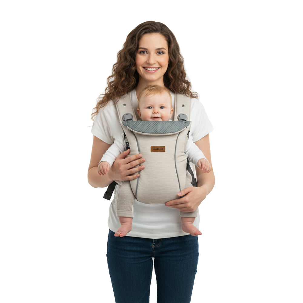 Neobreez Atlix 3 In 1 Convertible Baby Carrier Newborn To Toddler Beige