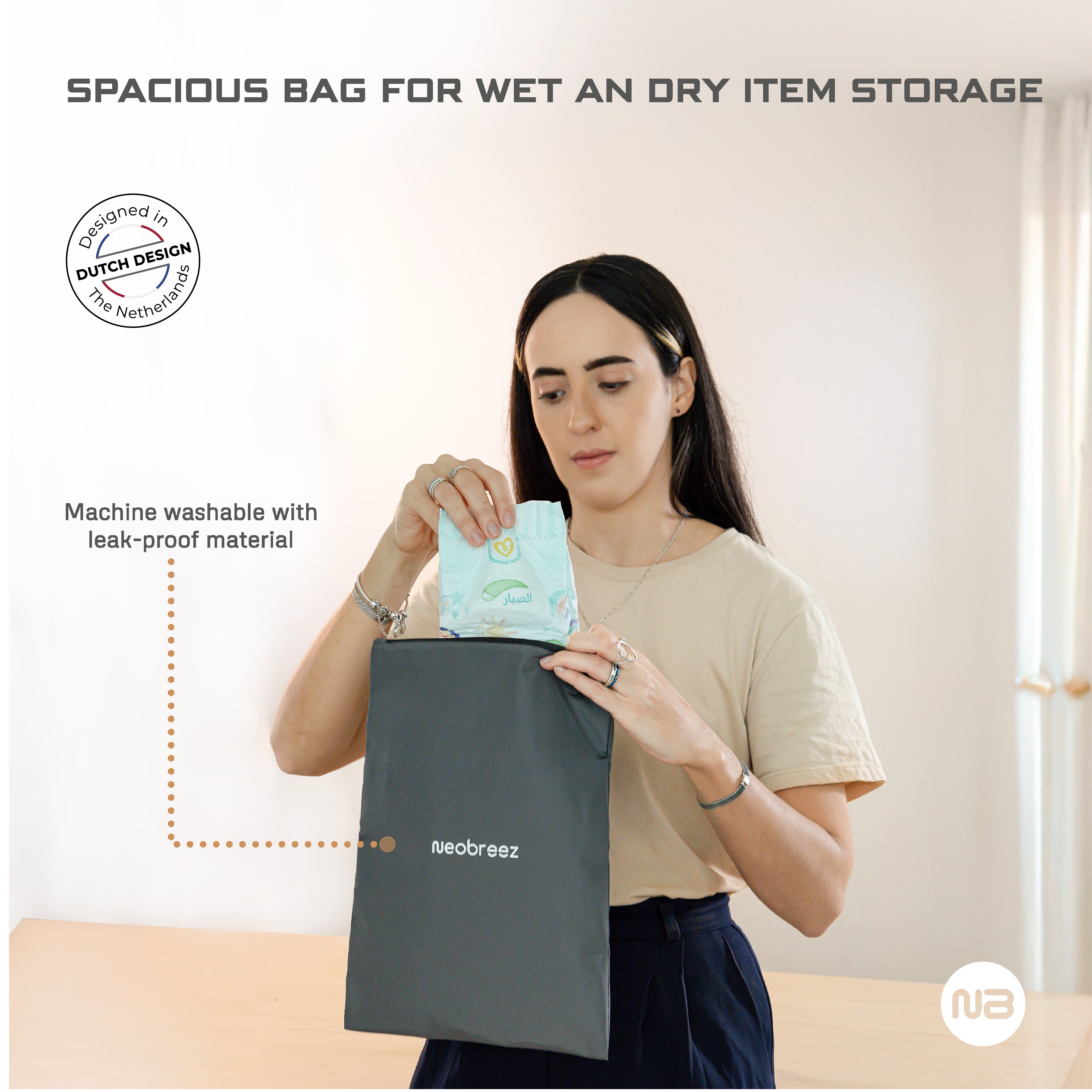 Neobreez Wet And Dry Bag Leak Proof Grey
