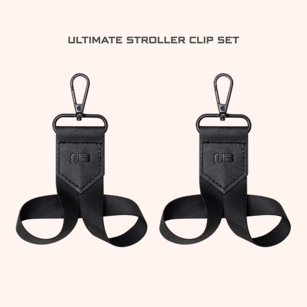 Neobreez Universal Stroller Hooks Clip Set Black