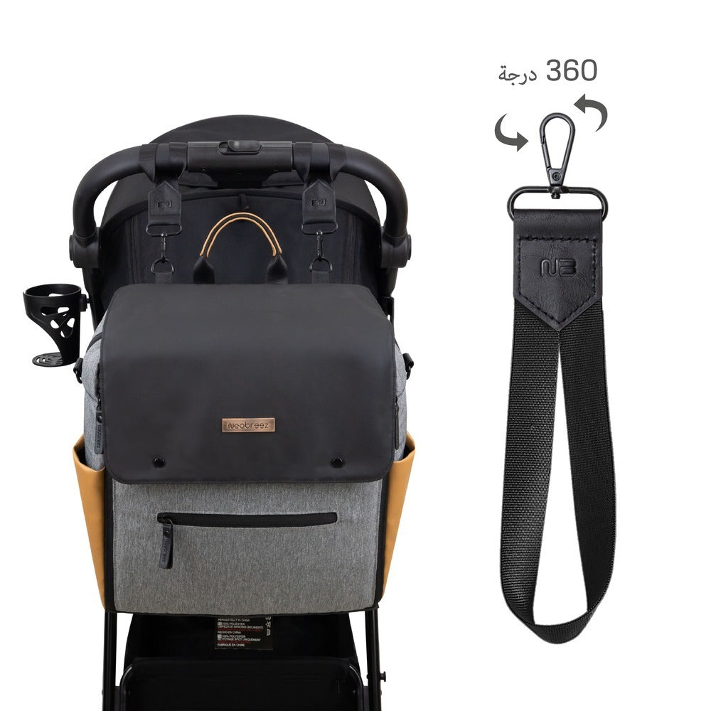 Neobreez Universal Stroller Hooks Clip Set Black