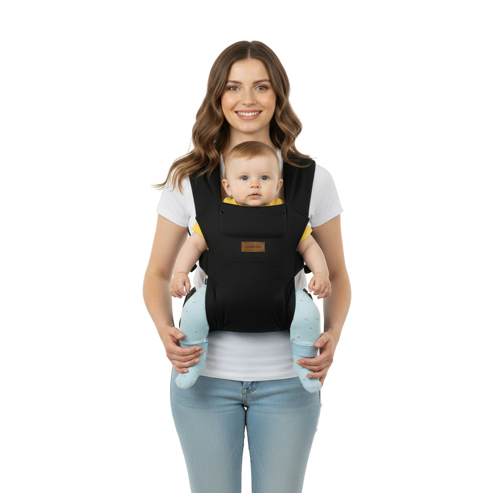 Neobreez ZAVII 2 in 1 Baby Carrier Lightweight Ergonomic Black Neobreez Yallatoys