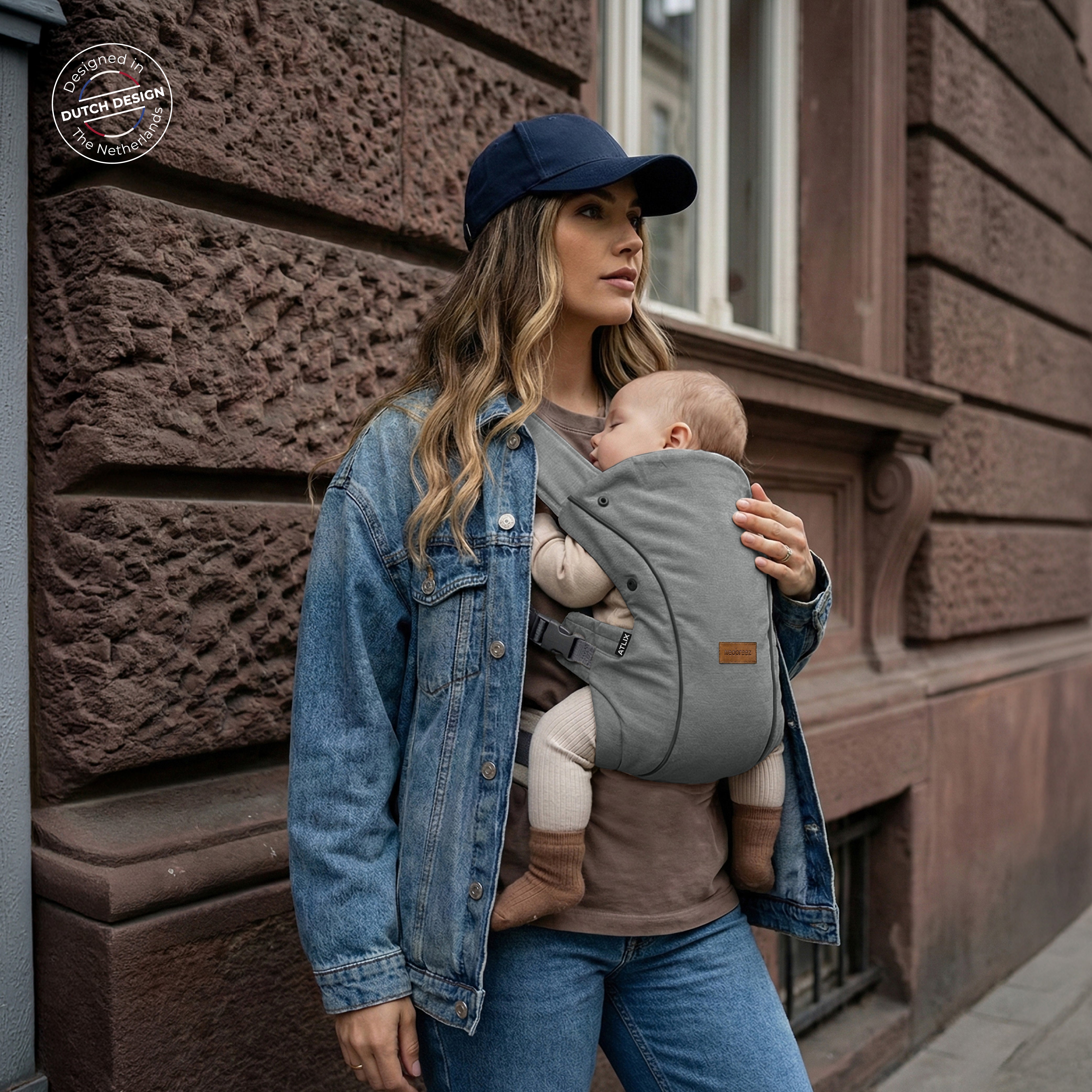 Neobreez Atlix 3 In 1 Convertible Baby Carrier Newborn To Toddler Grey