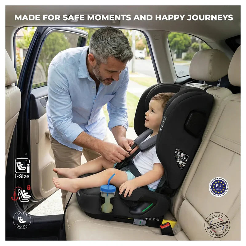 Neobreez-i-Gento Compact Air Travel Car Seat Black and Grey