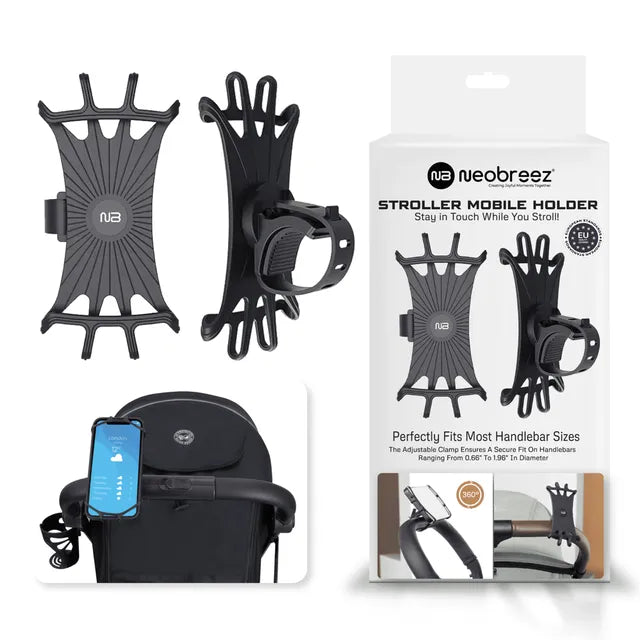 Neobreez 360 Degree Adjustable Stroller Phone Holder Universal Fit Neobreez Yallatoys