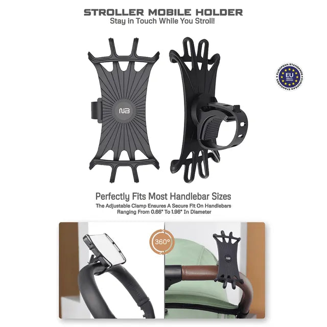 Neobreez 360 Degree Adjustable Stroller Phone Holder Universal Fit Neobreez Yallatoys