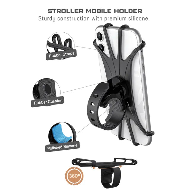 Neobreez 360 Degree Adjustable Stroller Phone Holder Universal Fit Neobreez Yallatoys