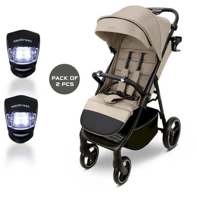 Neobreez Stroller LED Lights Battery Powered Tool Free Mount Neobreez Yallatoys