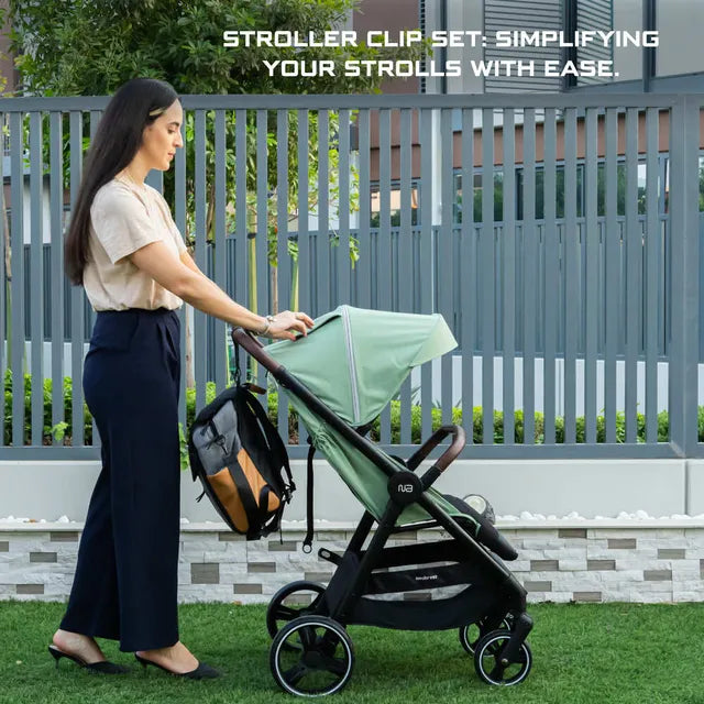 Neobreez Universal Stroller Hooks Clip Set Black Neobreez Yallatoys