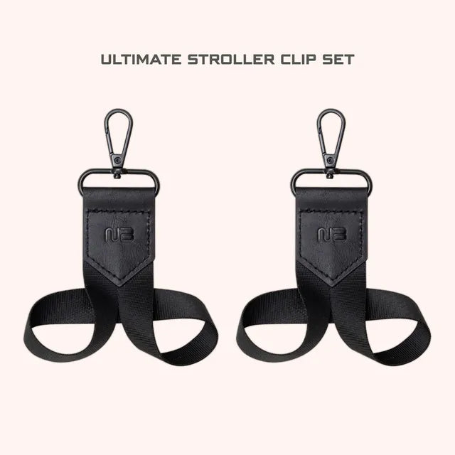 Neobreez Universal Stroller Hooks Clip Set Black Neobreez Yallatoys