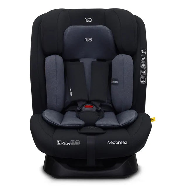 Neobreez i-Hepta i-Size All-In-1 Convertible Car Seat Black Gray Neobreez Yallatoys