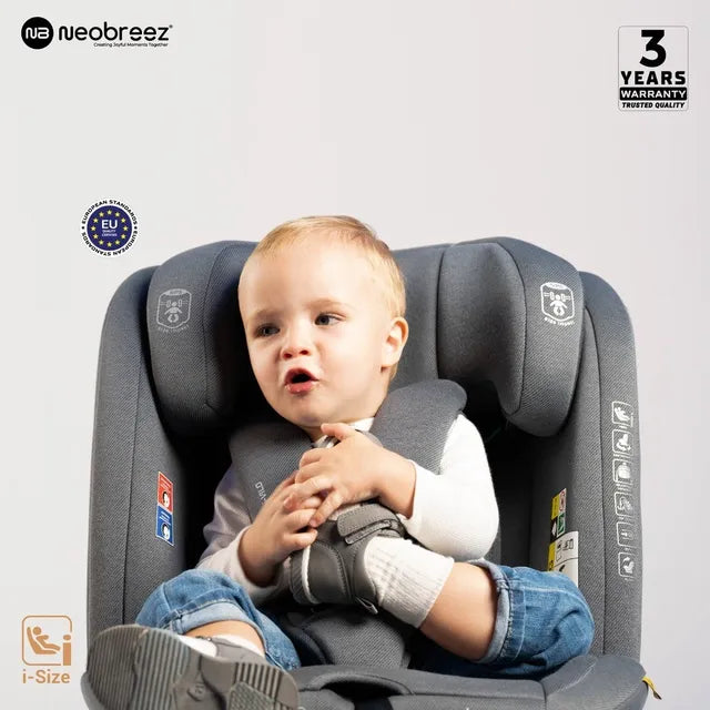 Neobreez - i-Vilo 360-Degree Isofix i-Size Car Seat Grey Neobreez Yallatoys