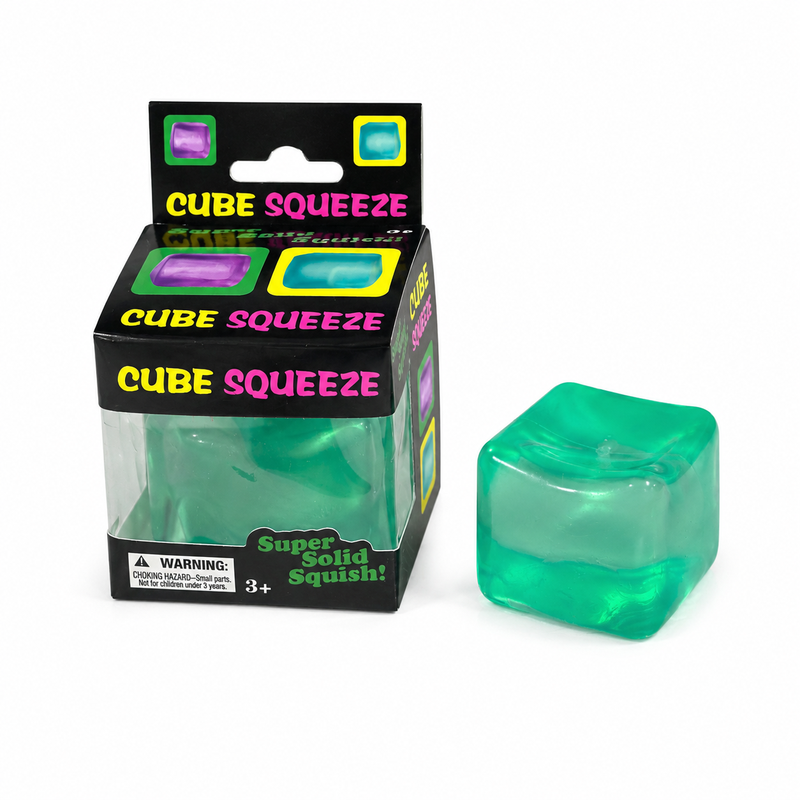 Nice Cube Squeeze 5cm Solid Color Squish Squeeze Fidget Toy Green