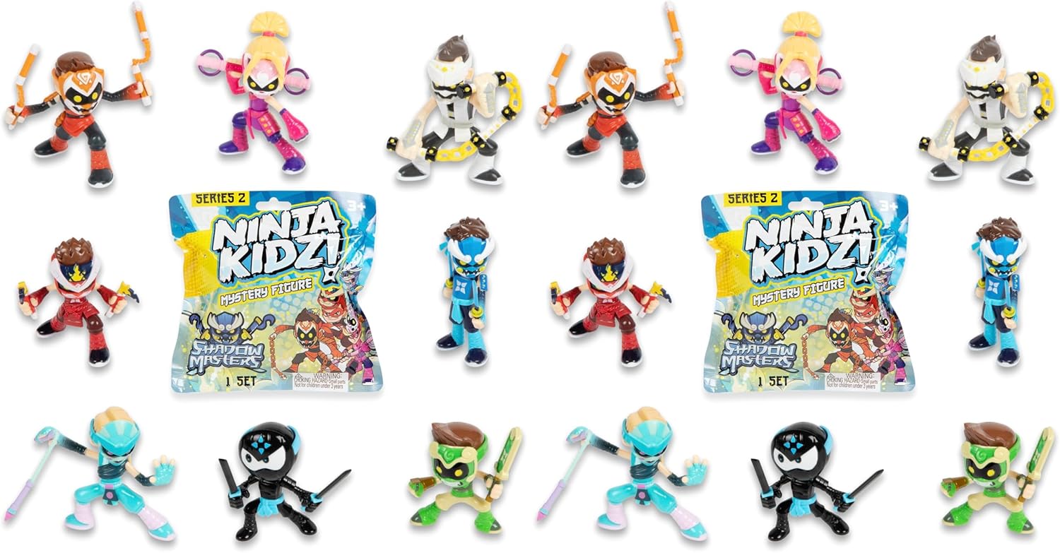 Ninja Kidz Shadow Masters Mystery Figures Series 2 Assorted