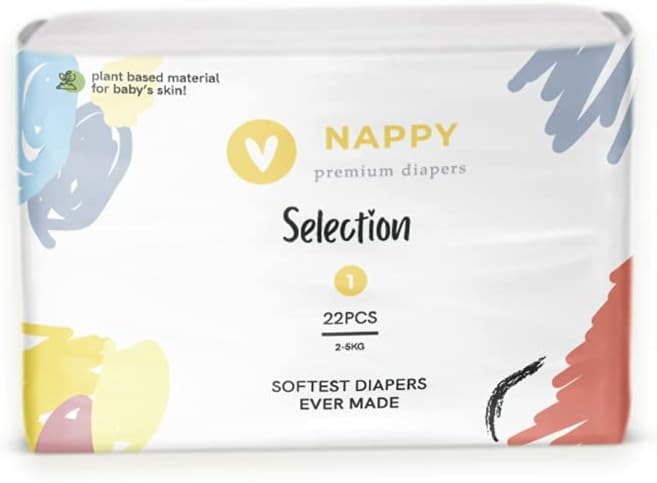 Nappy Premium Pack Size 1 22pcs Nappy Yallatoys