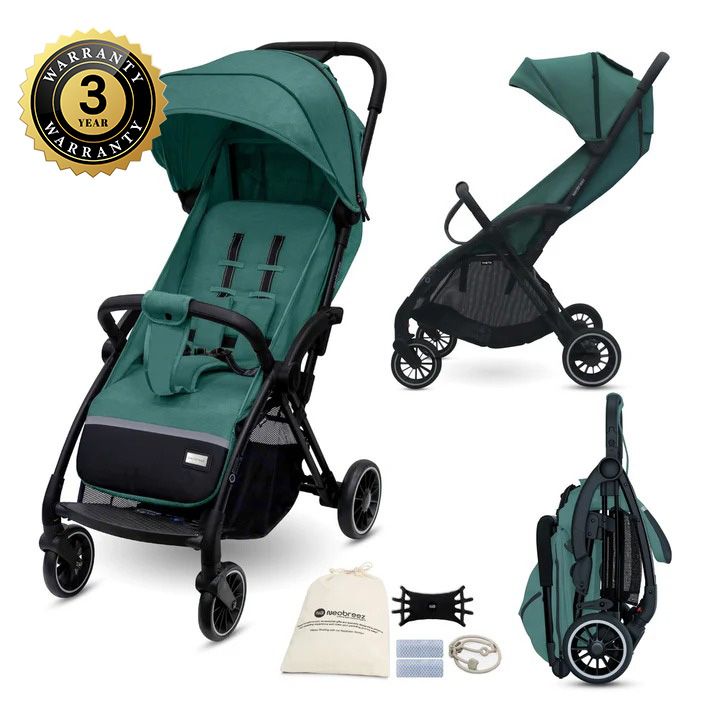 Neobreez Theta Auto Fold Compact Lightweight Travel Stroller Olive Green Neobreez Yallatoys