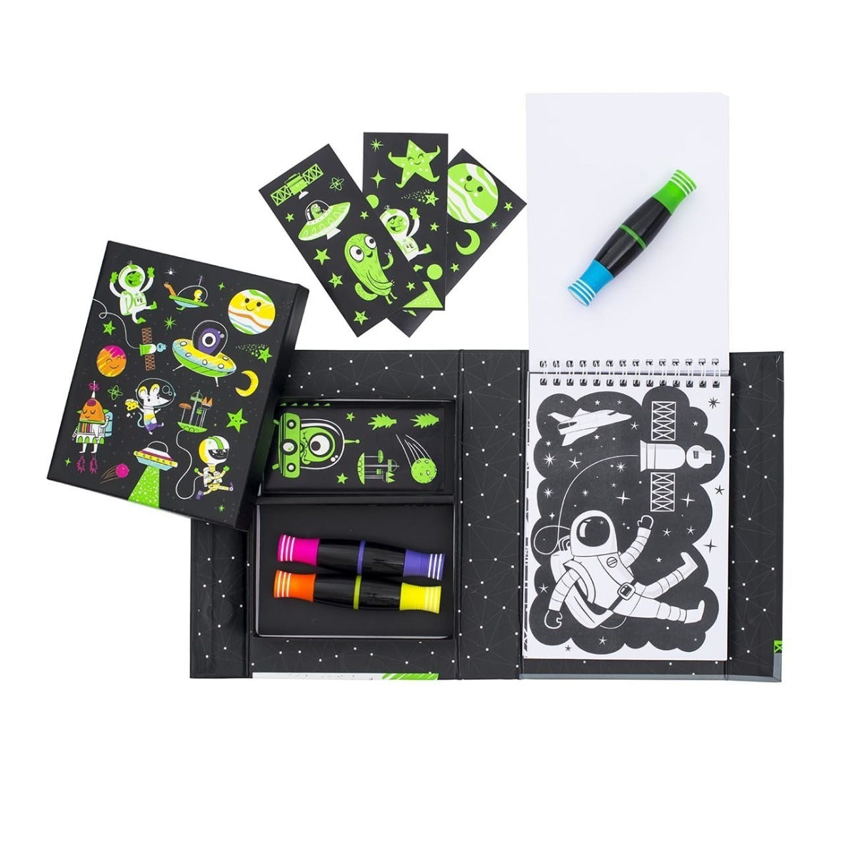 Neon Colouring Tiger Tribe book