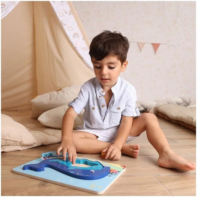 Nesting Underwater Animal Puzzle Pieces