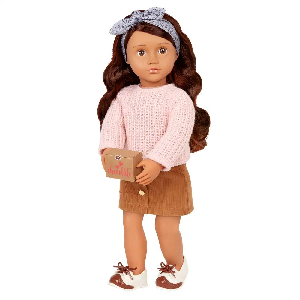 Our Generation Coco Deluxe Chocolate Doll 18 Inch with Book and Accessories Our Generation Doll Yallatoys