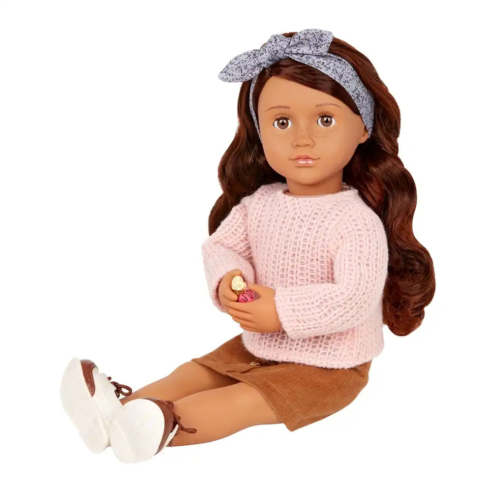 Our Generation Coco Deluxe Chocolate Doll 18 Inch with Book and Accessories Our Generation Doll Yallatoys