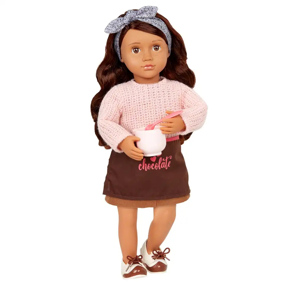 Our Generation Coco Deluxe Chocolate Doll 18 Inch with Book and Accessories Our Generation Doll Yallatoys