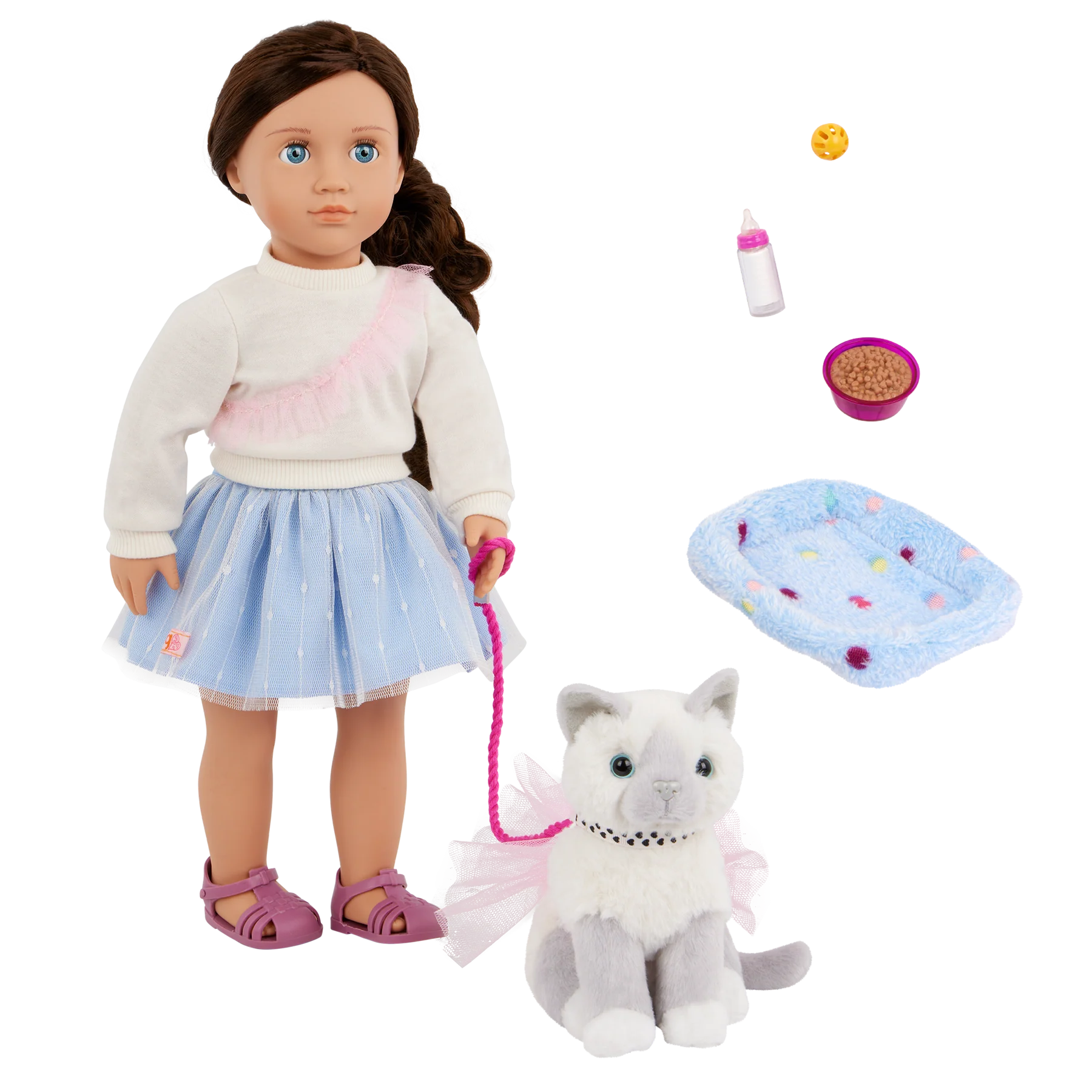 Our Generation Mindy Fashion Doll 18Inch With Pepper Pet Kitten Our Generation Doll Yallatoys