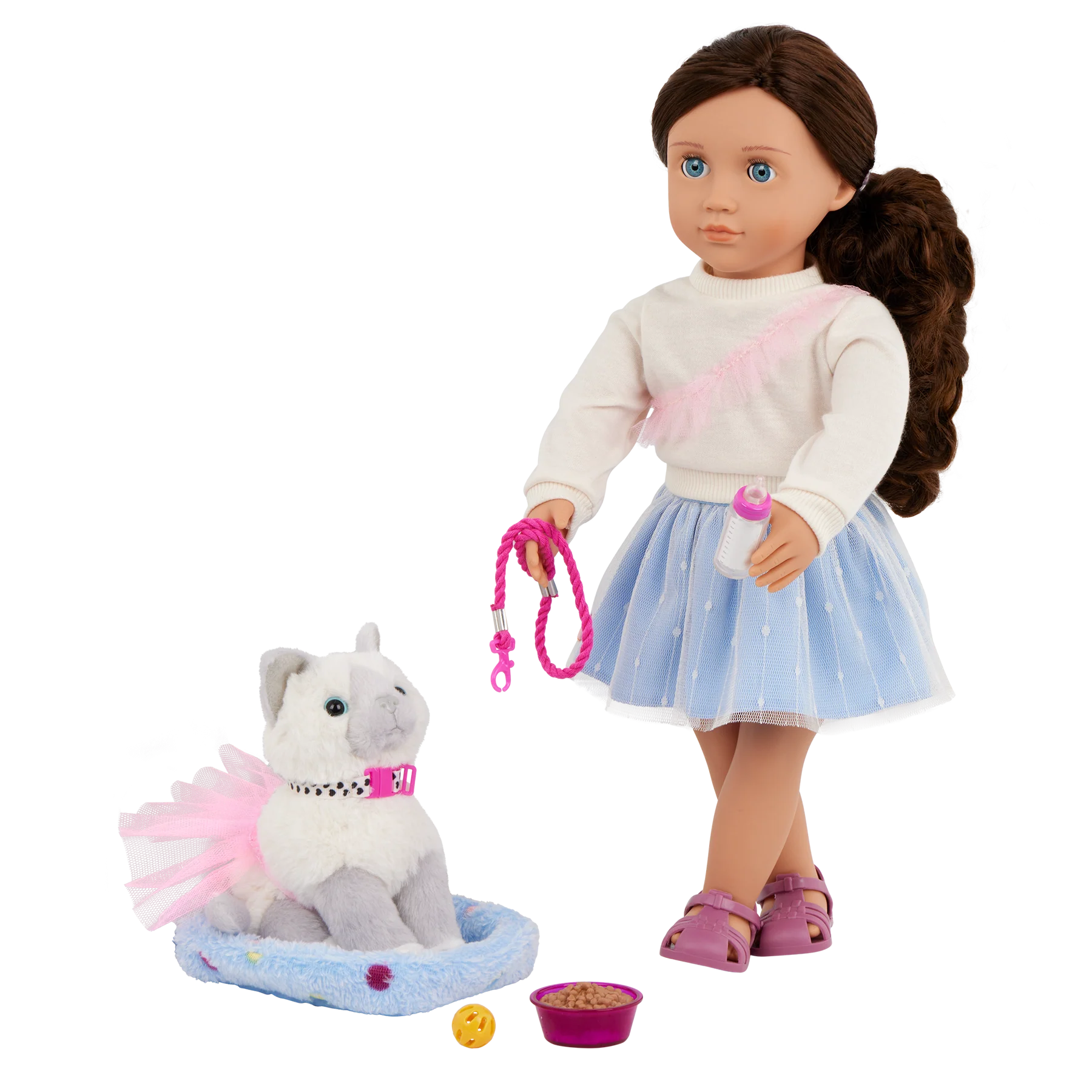 Our Generation Mindy Fashion Doll 18Inch With Pepper Pet Kitten Our Generation Doll Yallatoys