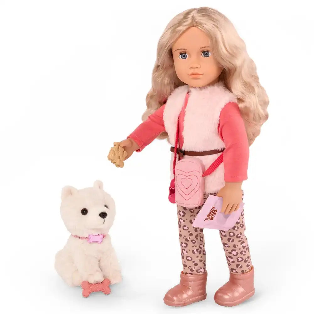 Our Generation Kinsley Doll 18 Inch with Kenzi Plush Puppy Our Generation Doll Yallatoys