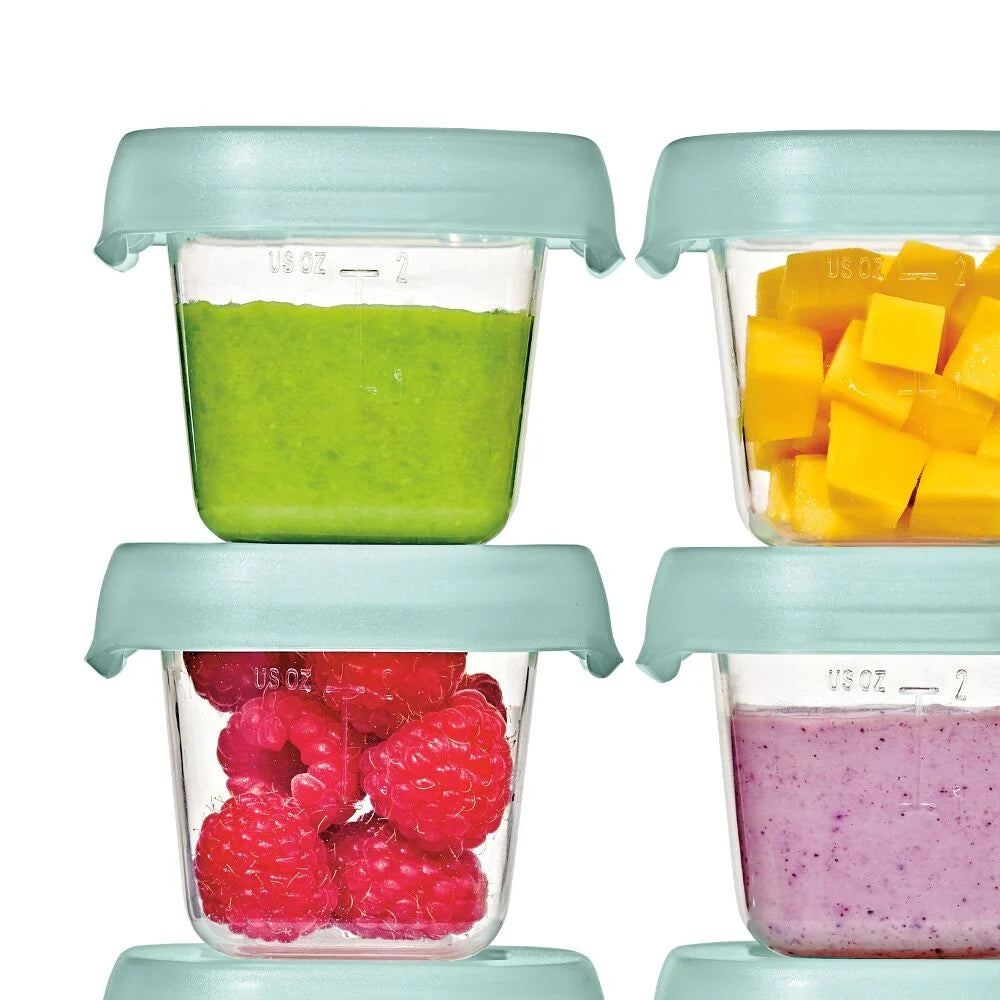 Oxo Tot Baby Blocks Food Storage Containers (2 oz)  Opal Oxo Tot Yallatoys