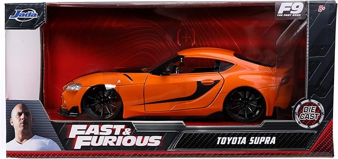 Orange and black movie car