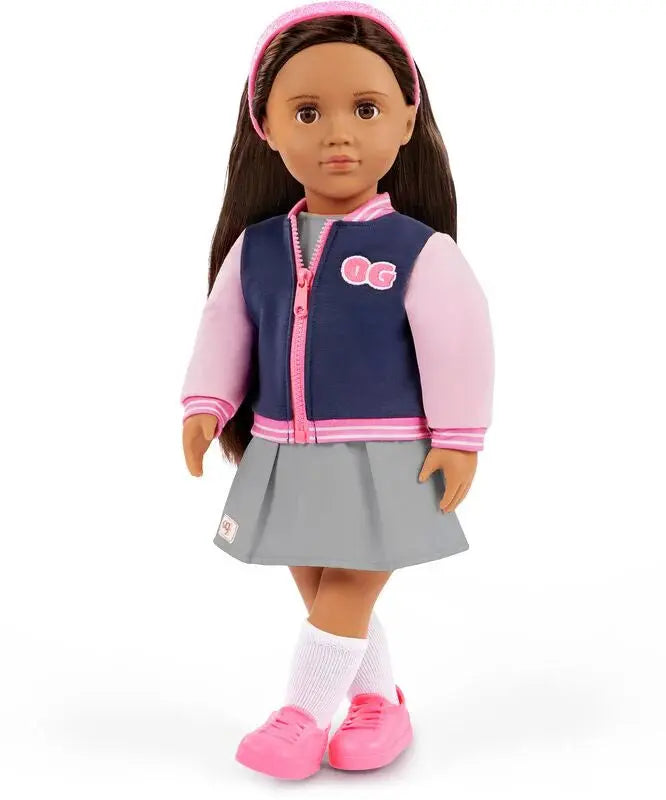 Our Generation Marisol Doll With School Outfit And Bomber Jacket 18Inch