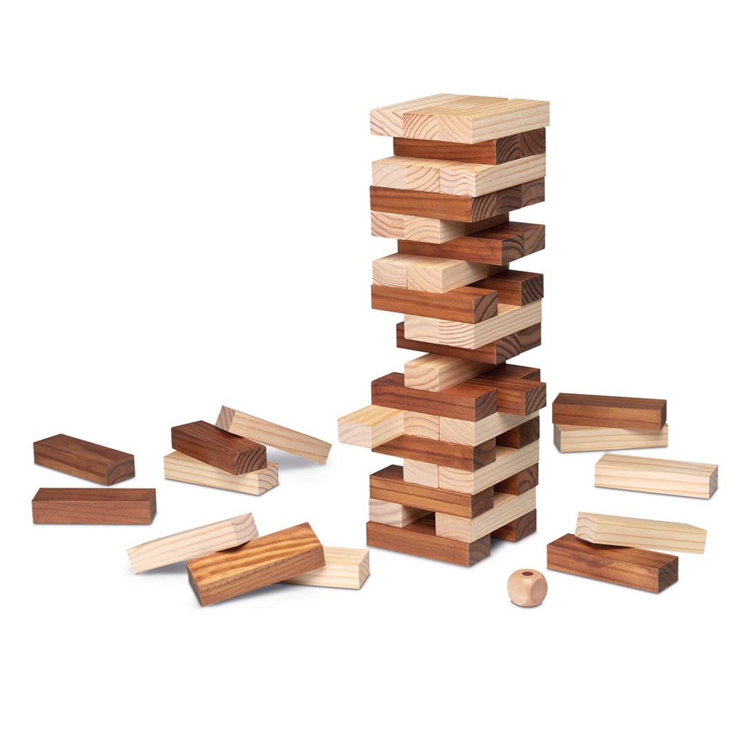 Oversized Rainbow Tumble Tower Game