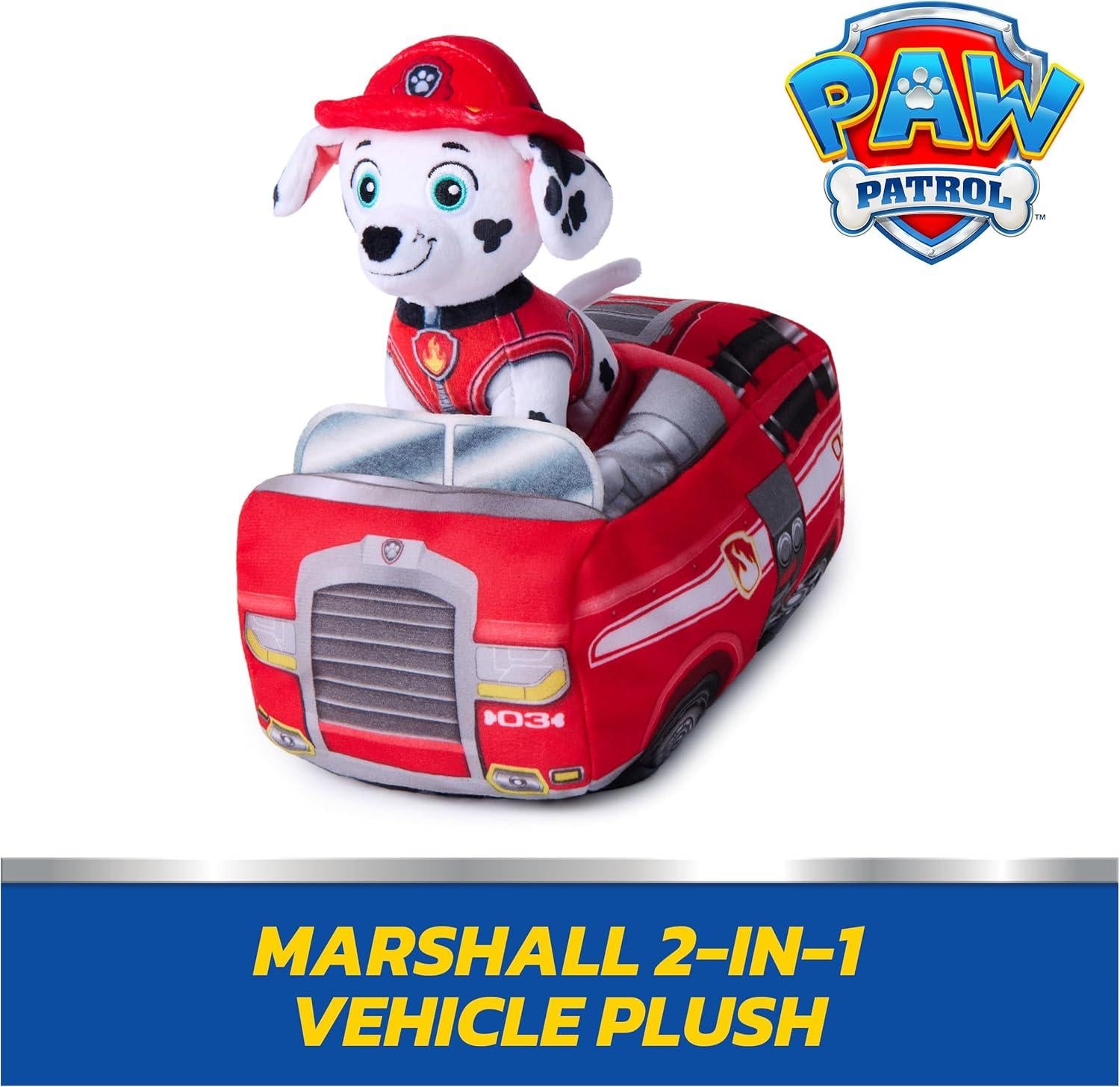 Paw Patrol Plush Vehicle Marshall Paw Patrol Yallatoys
