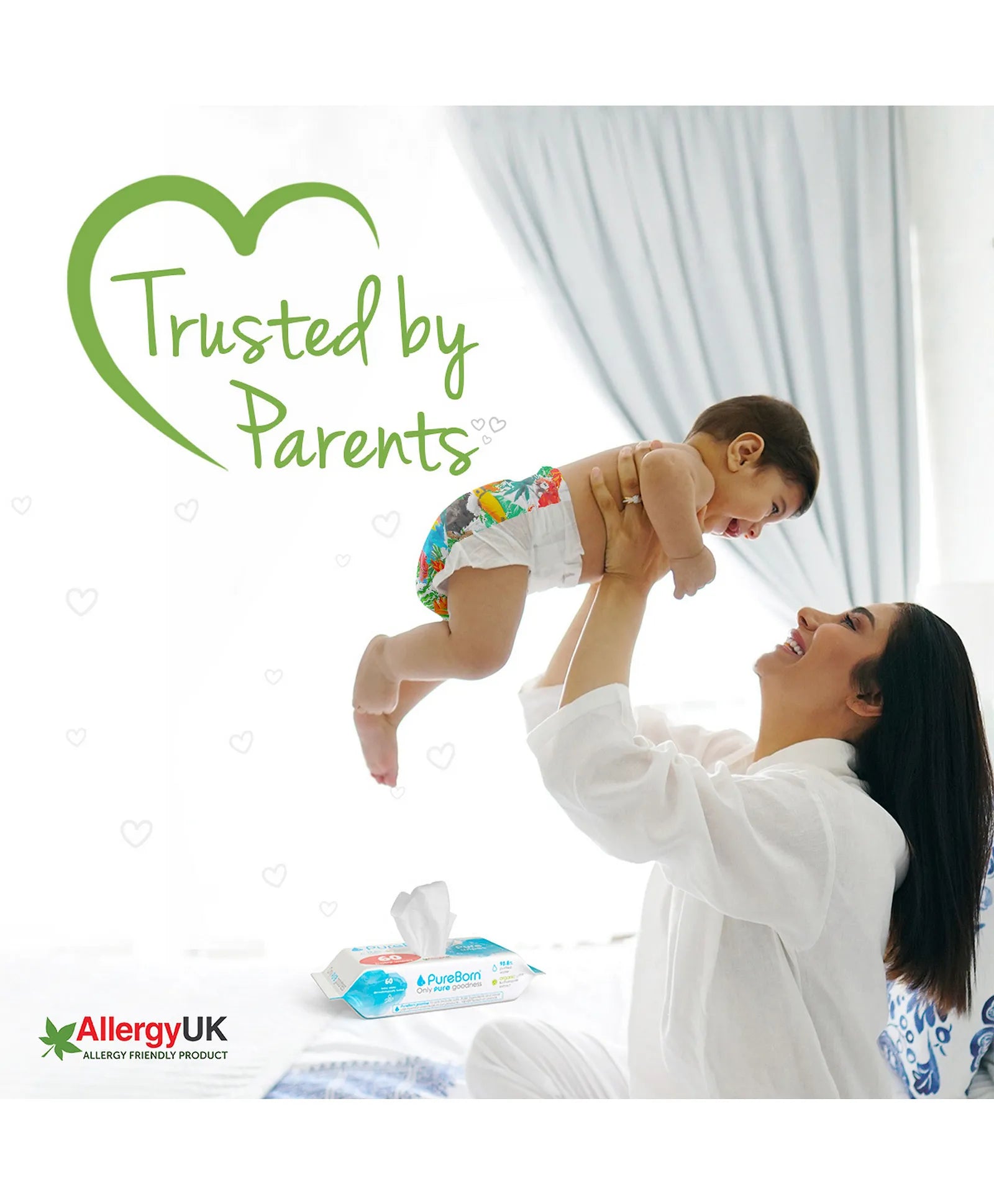 Pureborn Baby Wipes Infused with Organic Chamomile 720 Wipes Pure Born Yallatoys