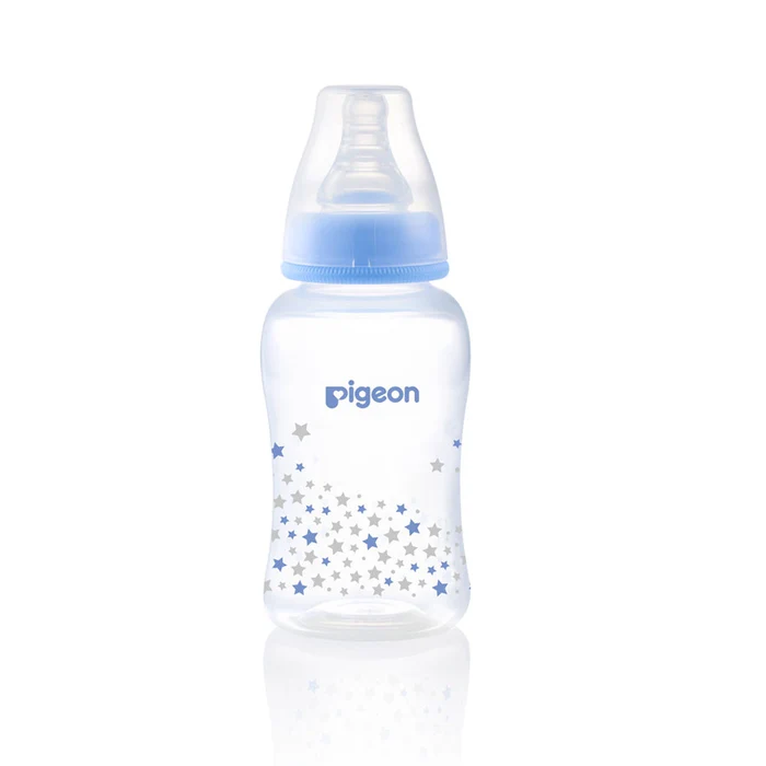 Pigeon Streamline Bottle 150 Ml Assorted Blue or Pink Star Pigeon Yallatoys