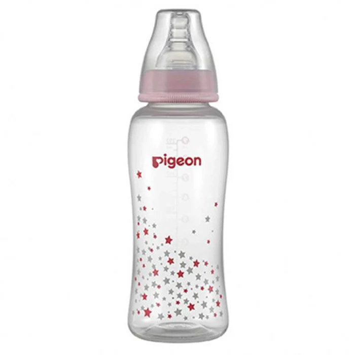 Pigeon Streamline Bottle 250 Ml Assorted Blue or Pink Star Pigeon Yallatoys