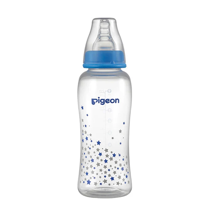 Pigeon Streamline Bottle 250 Ml Assorted Blue or Pink Star Pigeon Yallatoys