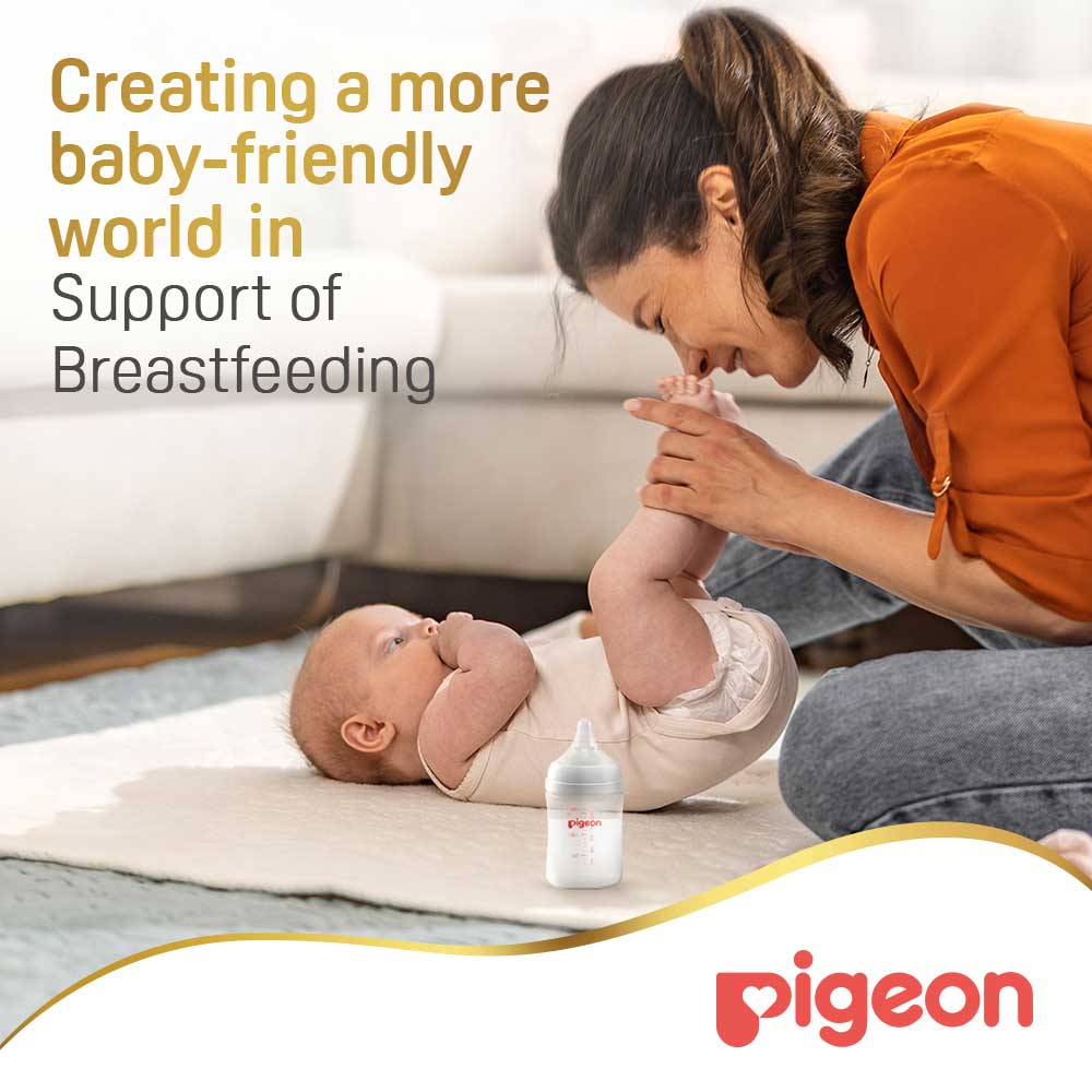 Pigeon Softouch Wide Neck Nursing Bottle Plastic 160 ml Pigeon Yallatoys
