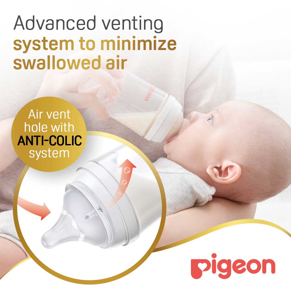 Pigeon Softouch Wide Neck Nursing Bottle Plastic 160 ml Pigeon Yallatoys