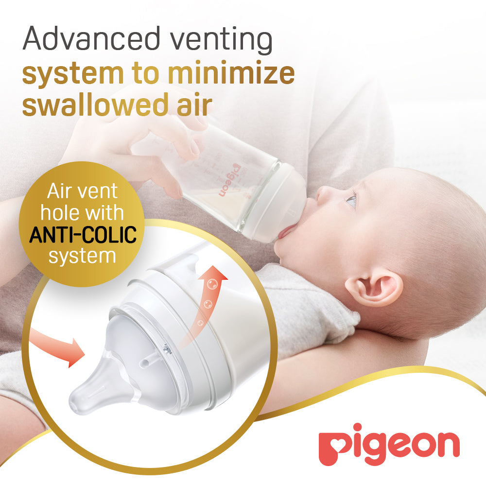 Pigeon Softouch Wide Neck Nursing Bottle Plastic 240 ml Pigeon Yallatoys