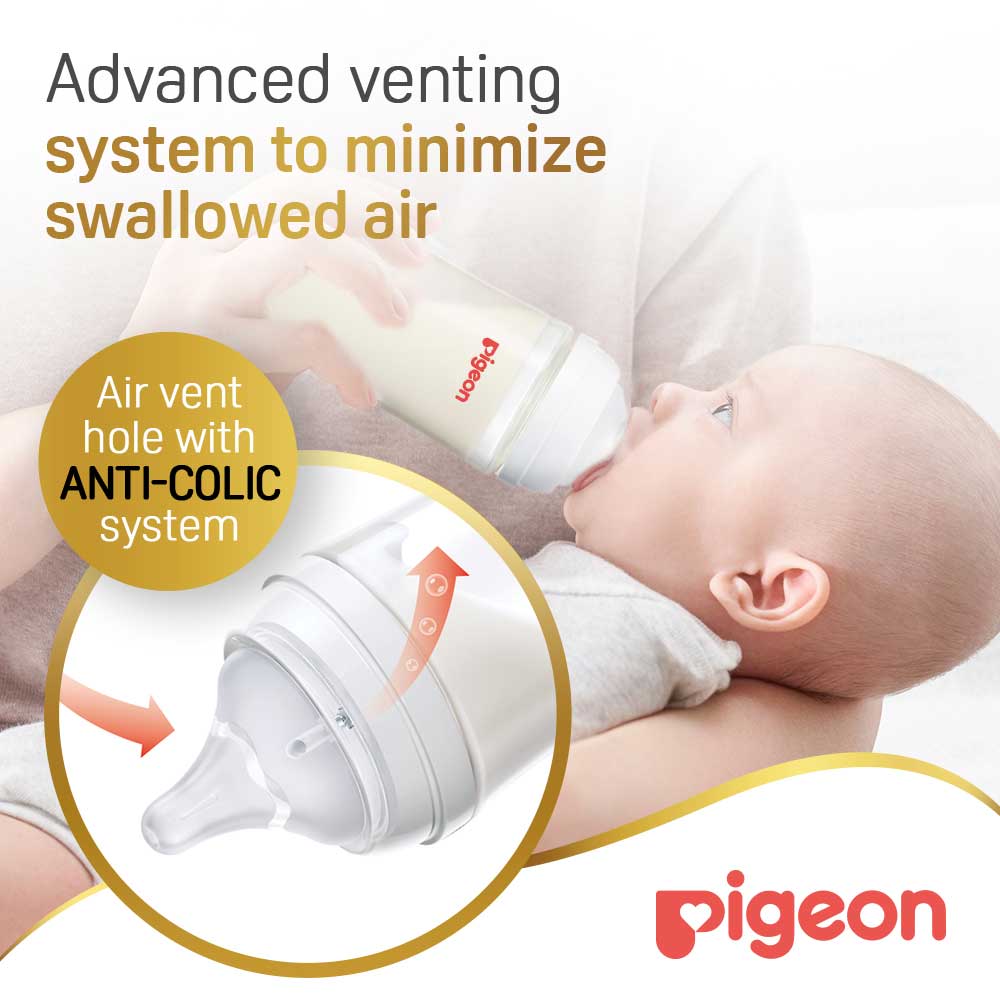 Pigeon Softouch Wide Neck Nursing Bottle Plastic 330 ml Pigeon Yallatoys
