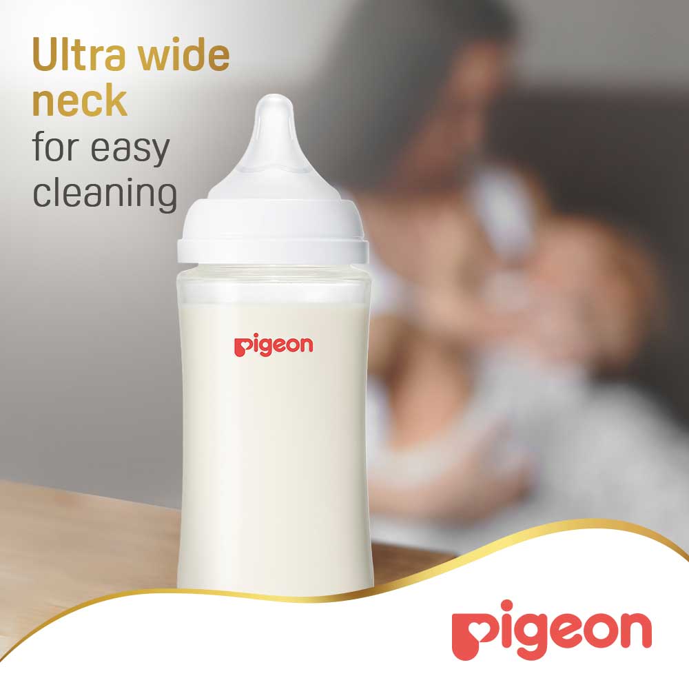 Pigeon Softouch Wide Neck Nursing Bottle Plastic 330 ml Pigeon Yallatoys
