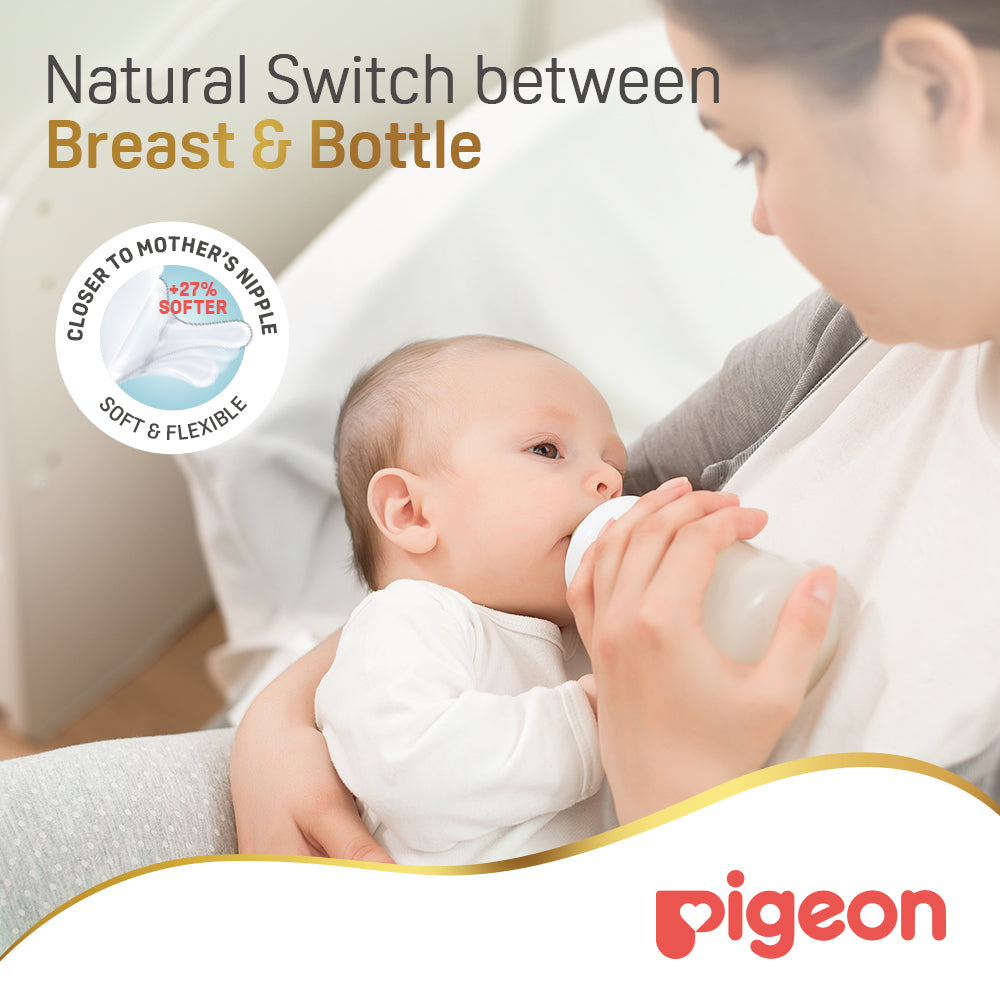 Pigeon Softouch Wide Neck Nipples Blister Pack L 2Pcs Pigeon Yallatoys