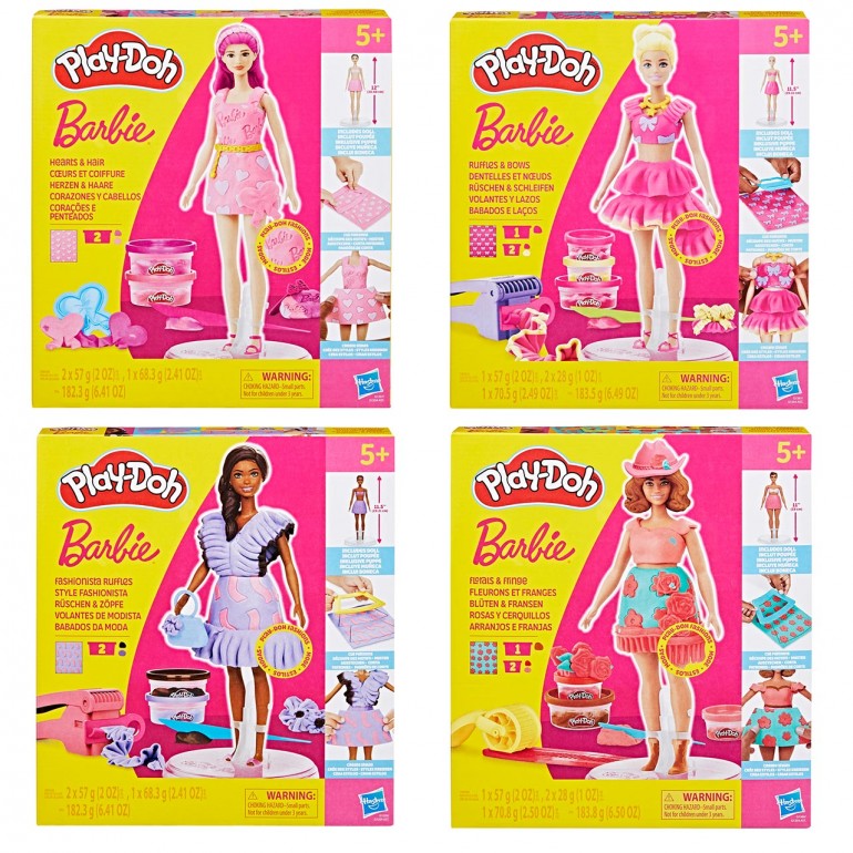 Playdoh Barbie Designer Dolls Assorted