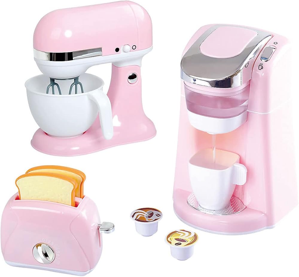 Playgo Classy Kitchen Appliance Trio Pink Playgo Yallatoys