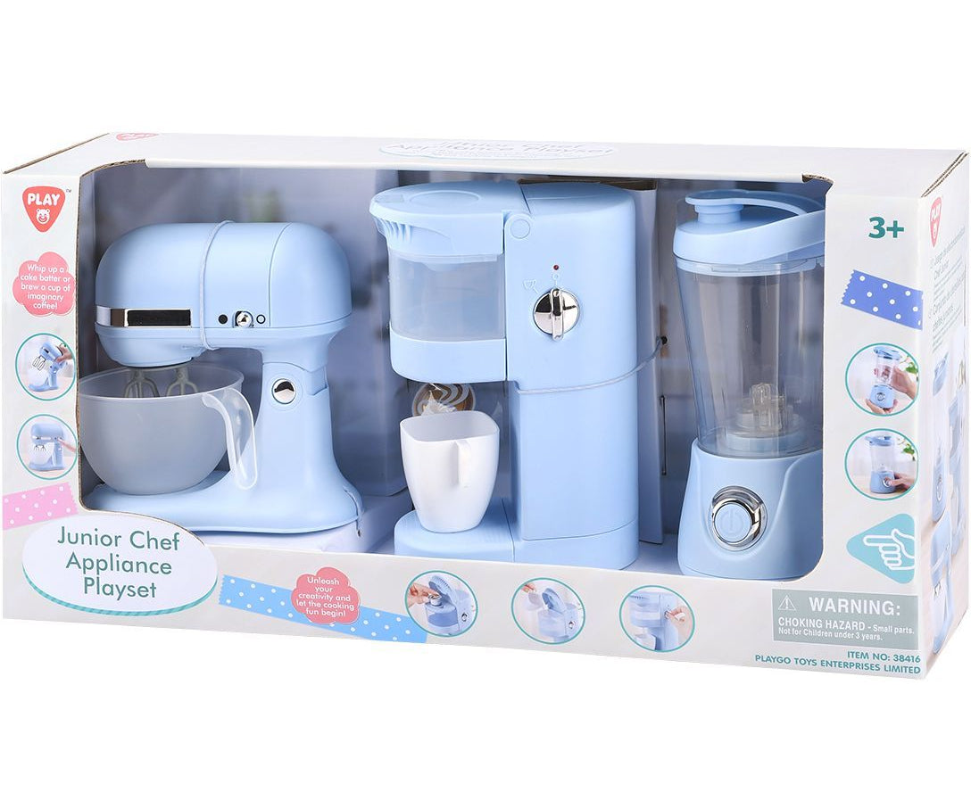 Playgo Junior Chef Appliance Playset Blue Playgo Yallatoys