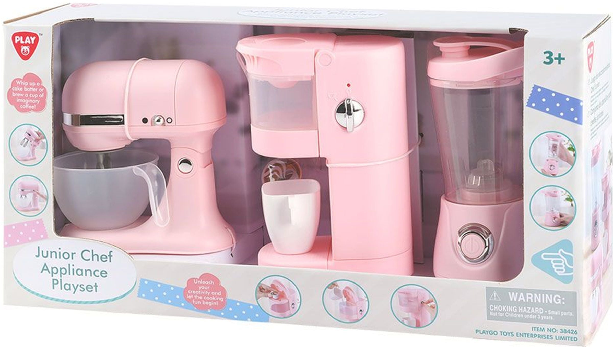 Playgo Junior Chef Appliance Playset Pink Playgo Yallatoys